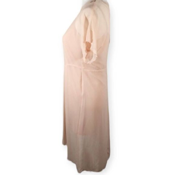 ZARA WOMAN LT.PINK CAMI DRESS WITH SHEER DRESS SZ.S EUC. - Picture 4 of 7